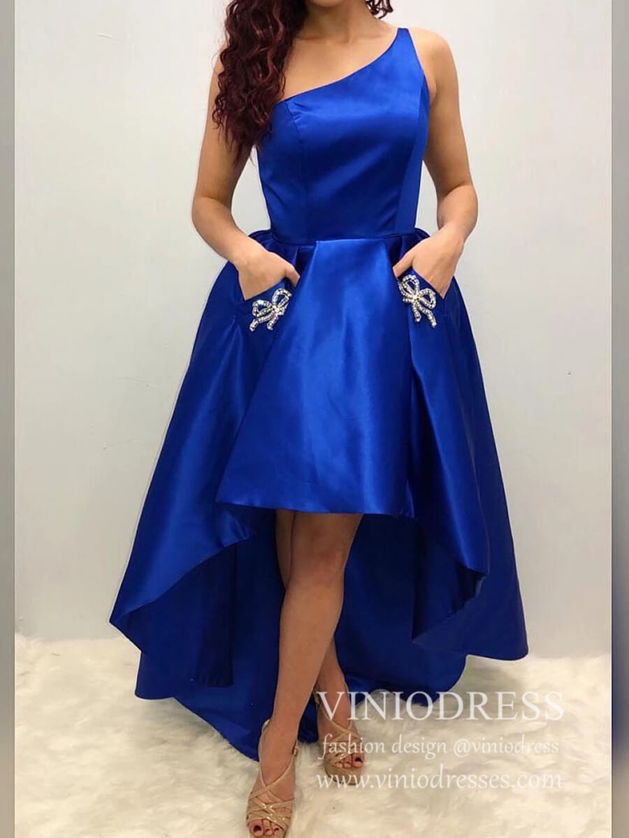 Royal Blue High Low Prom Dresses ...